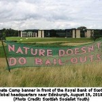 Environment Activists from Camp for Climate Action Confront Royal Bank of Scotland