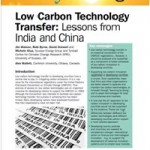 Low Carbon Technology Transfer: Lessons from India and China