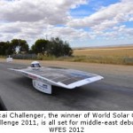 World Solar Car Challenge 2011 Winner Set for Middle-East Debut at WFES 2012