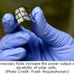 Folding Light: Wrinkles and Twists Boost Power from Solar Panels