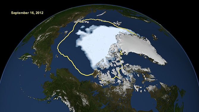 NASA image of Arctic
