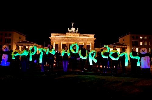 Earth Hour 2014 in Berlin