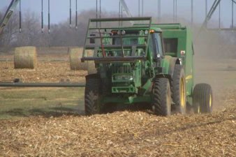 Baling Corn Residue