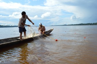 Fishermen in Orinoco River Basin, Colombia