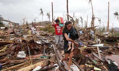 Aftermath of Typhoon Haiyan in Philippines