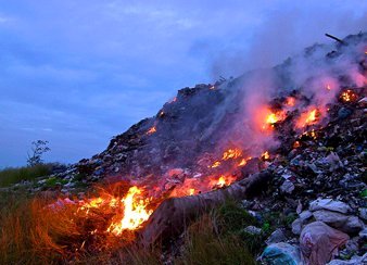 Burning of Trash in Philippines